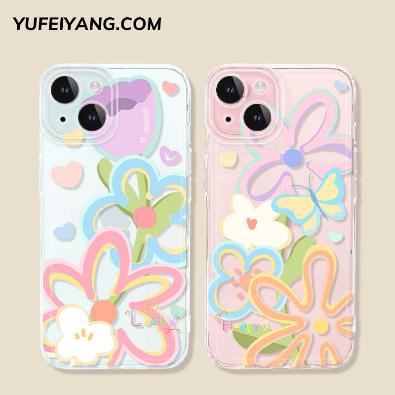 ผีเสื้อ Dazzle กรณีดอกไม้ใส Redmi 15C 13x หมายเหตุ 14 4G 5G Pro Plus A5 14C 13C 13 M3 9A หมายเหตุ 8 