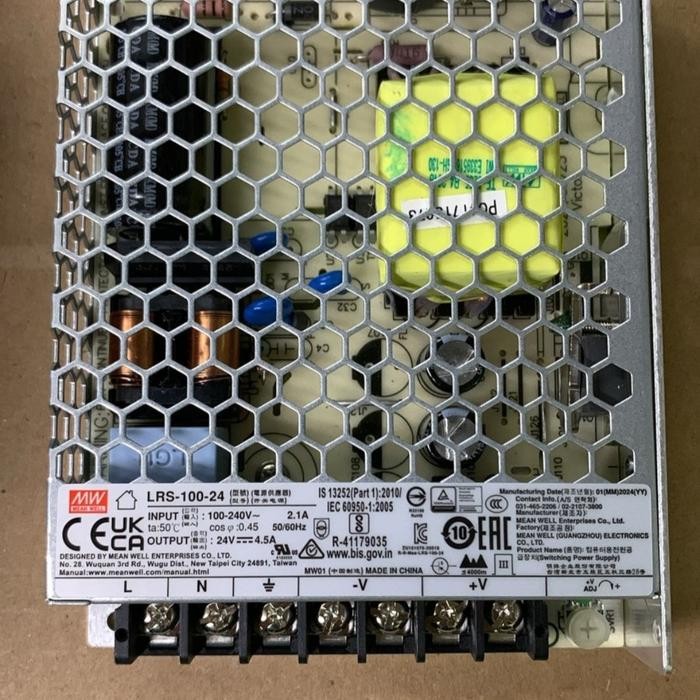MEAN WELL LRS 100-24 24 VOLT 4.5 AH. สินค้าของแท้