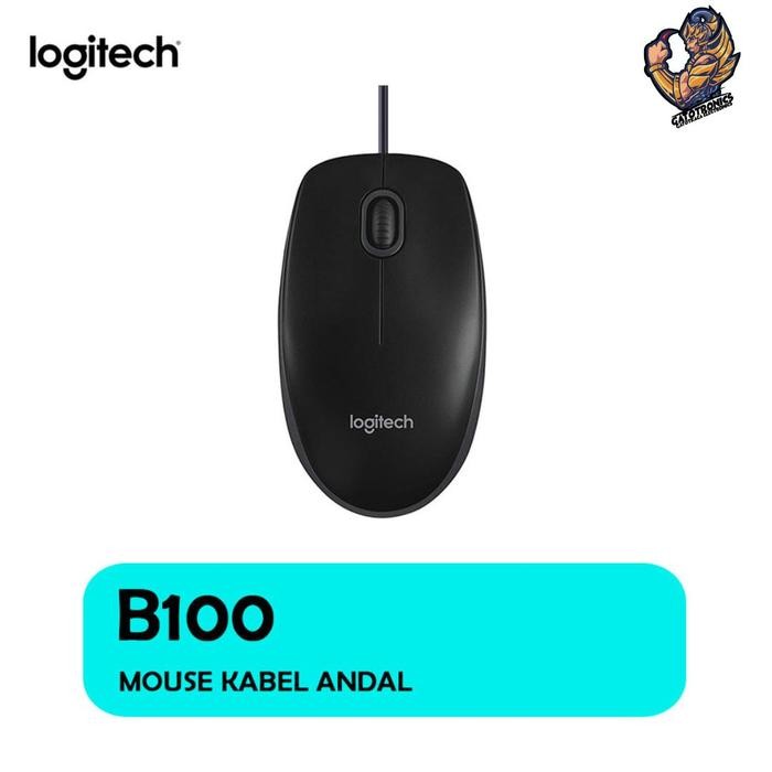 LOGITECH B100 Optical USB Mouse B-100 LOGITEC ORIGINAL Gatotkaca