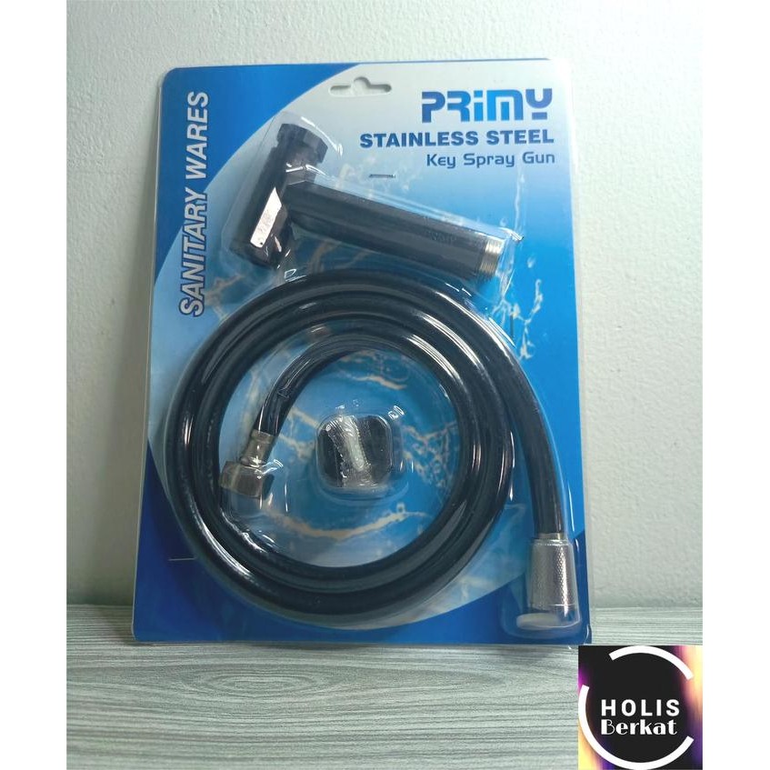 Jet Shower 1 ชุดหัวล้างห้องน้ํา WC Bidet Washing PVC BLACK / BLACK