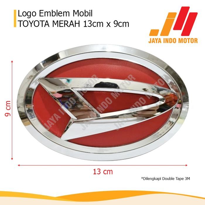 MERAH DAIHATSU RED CAR EMBLEM LOGO 13 CM