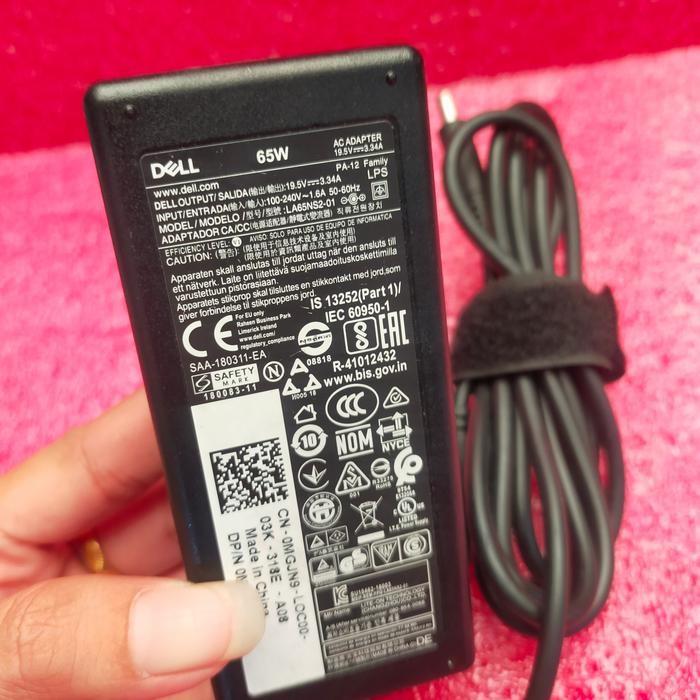 DELL 65W 19.5V-3.33A 4.5*3.0MM 0MGJN9 ORIGINAL ADAPTER