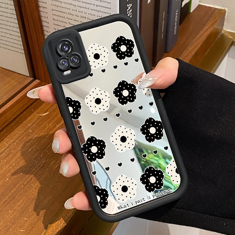 VIVO V20 VIVO V20 Pro Case Graffiti Flower Case HP Case Silicone Softcase Mirror Cesing