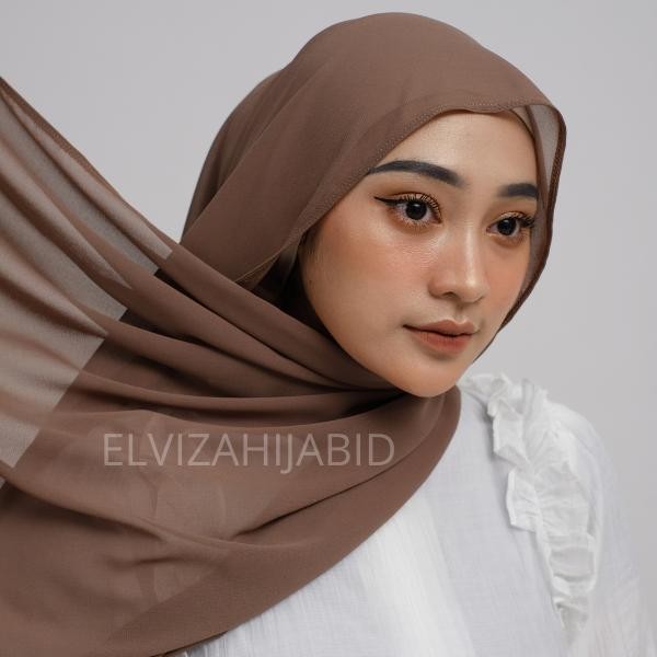 (ผู้เชี่ยวชาญ) Elviza - Kyra Chiffon Shaw/Pashmina Chiffon Shawl Hijab