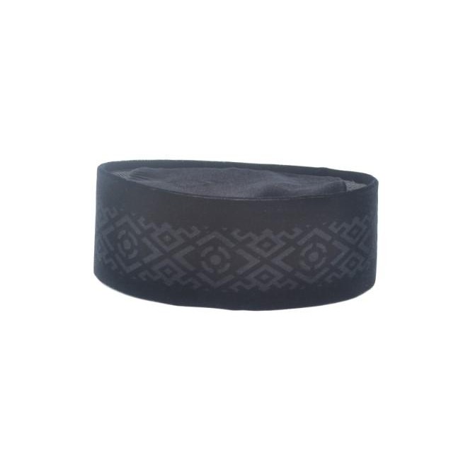 (ผู้เชี่ยวชาญ) Black Awing Songkok with Laser Motif, Original Awing Kopiah