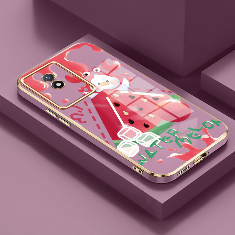 ปลอกสําหรับ VIVO Y02 Y02A Y02T Y02s Y11 2023 กรณีปลอกแตงโม Valley ซิลิโคน HP ทน Softcase ปลอกไฟฟ้า C