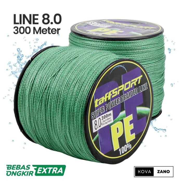 HIJAU Exori Fishing - สายถัก Pe 0.4 - 8.0 300 เมตร สีเขียว