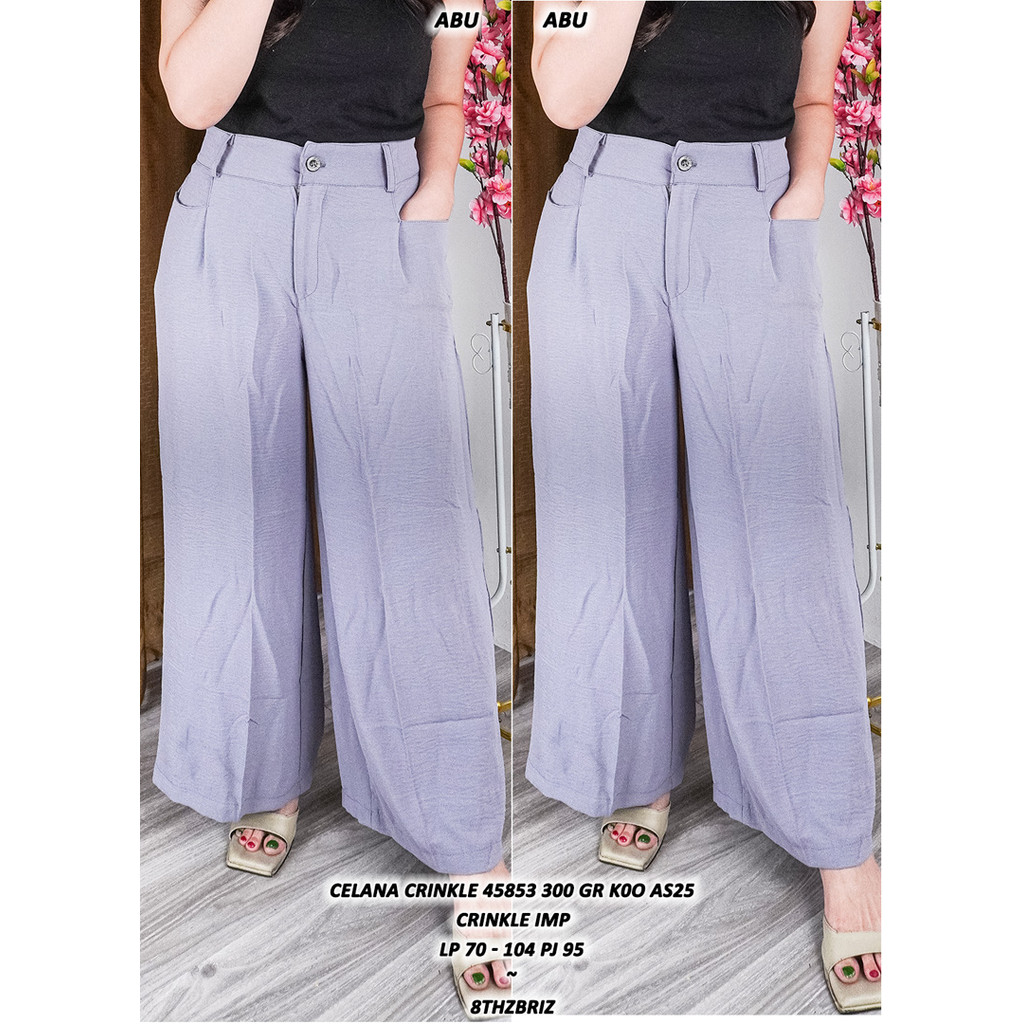 CRINKLE TROUSERS 45853 300 GR K0O AS25 STOCK ACCORDING TO AND UPDATE