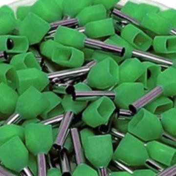 HIJAU Skun Ferrules 2 สาย Te6014 6Mm สีเขียวรับประกัน