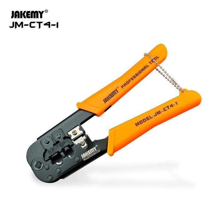 Jakemy Crimping Tool สายเคเบิลเครือข่าย Lan 6P 8P Jm-Ct4-1