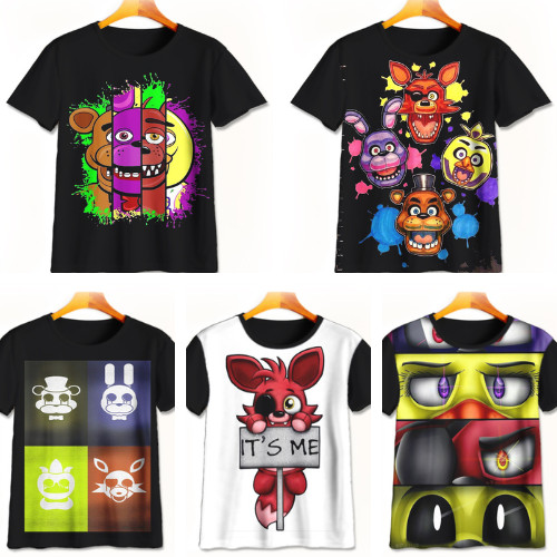Friday Night Funkin FNAF เสื้อยืดเด็กสําหรับเด็กและผู้ใหญ่ Unisex ผู้ชายและผู้หญิง