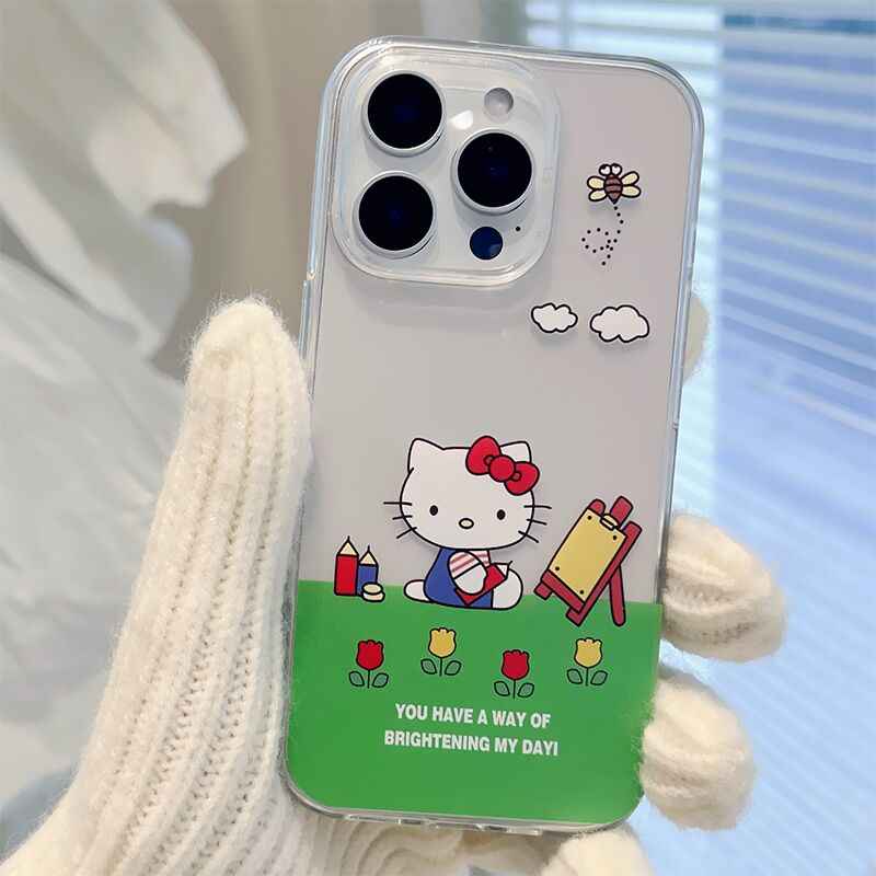 Hello Kitty แฟนซีกันกระแทกเคสล่าสุด Hp Iphone 16 Pro Max 17 Pro Max 17 Air 16e 15 Pro Max 11 13 Pro 