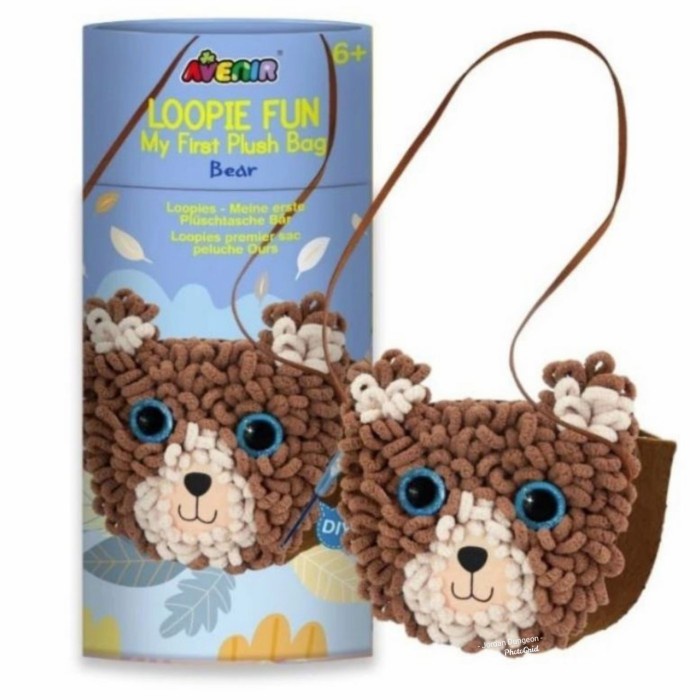Avenir Sewing Loopie Plush Bag Bear Creative Toy Sewing Childrens Bag