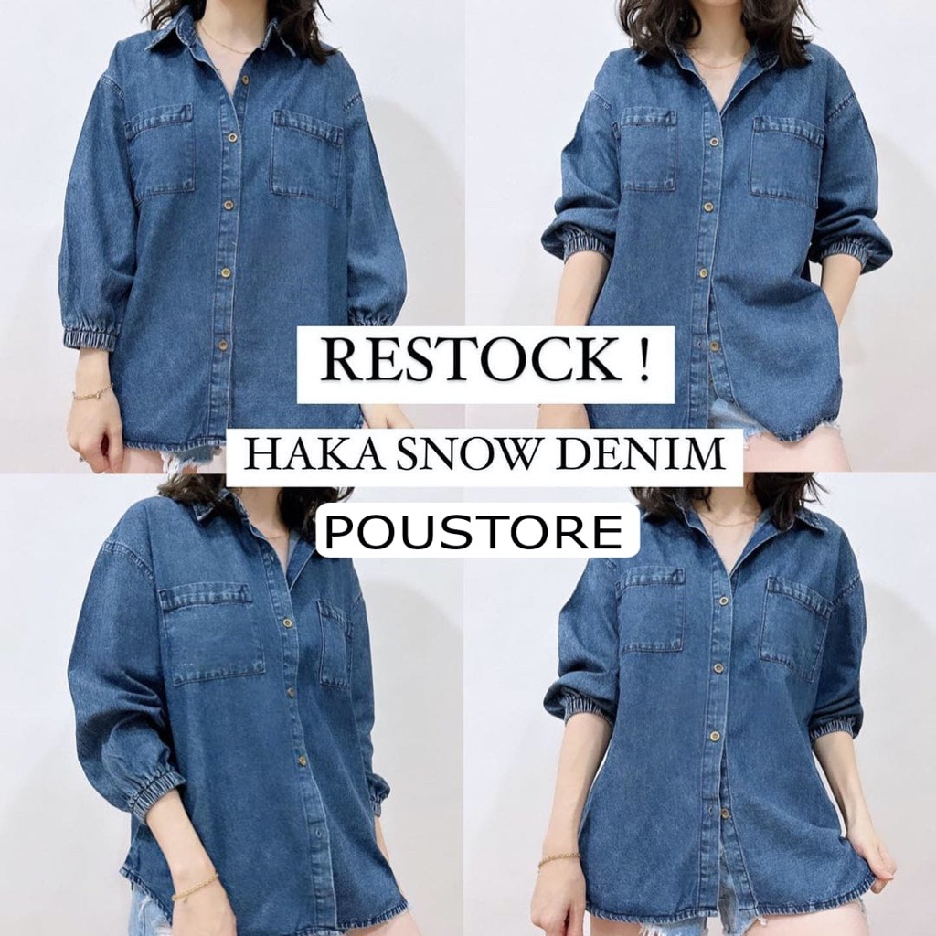 NEW SHIRT HAKA SNOW DENIM POUSTORE