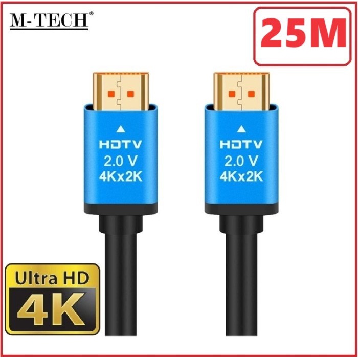 สาย HDMI 25M 4K ULTRA HD Premium V2.0 25 เมตร M-TECH