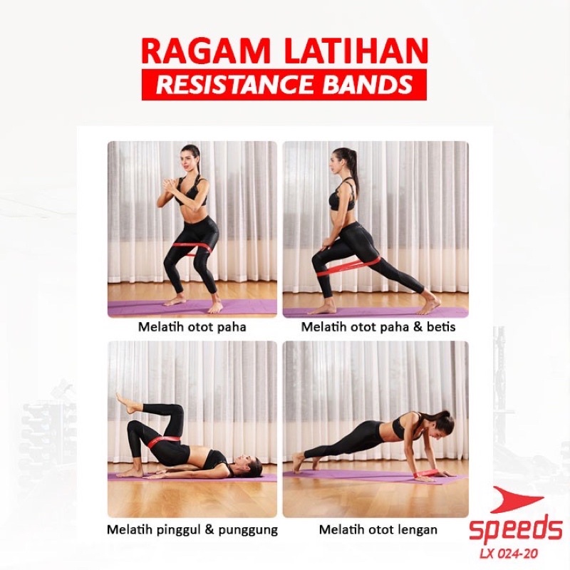 SPEEDS SPORT YOGA STRAP 1 ชุด PILATES YOGA PILATES FITNESS RESISTANCE BAND SHEET 024-20