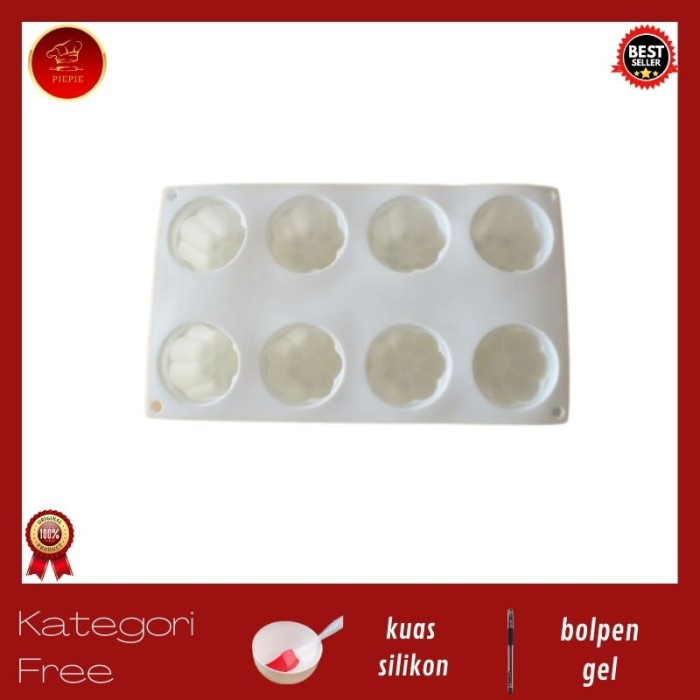 Bakest Canele Silicon Mold / Imported Flower Motif Canele Mold