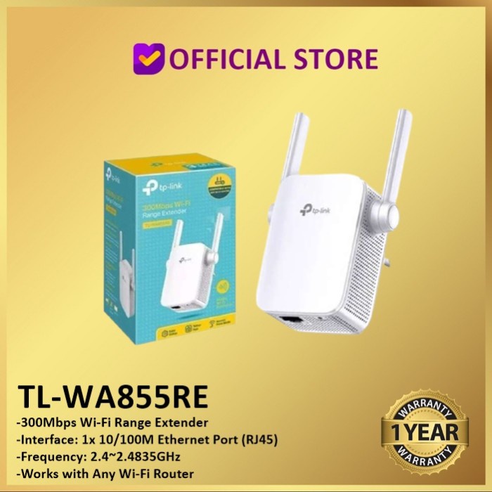 TP-Link TL-WA855RE - 300Mbps WiFi Range Extender TP LINK - TL WA855RE