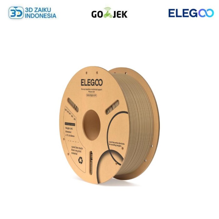 Original Elegoo PLA Wood 3D Filament 1.75 มม. รายละเอียดสูงพร้อมเส้นใยไม้จริง