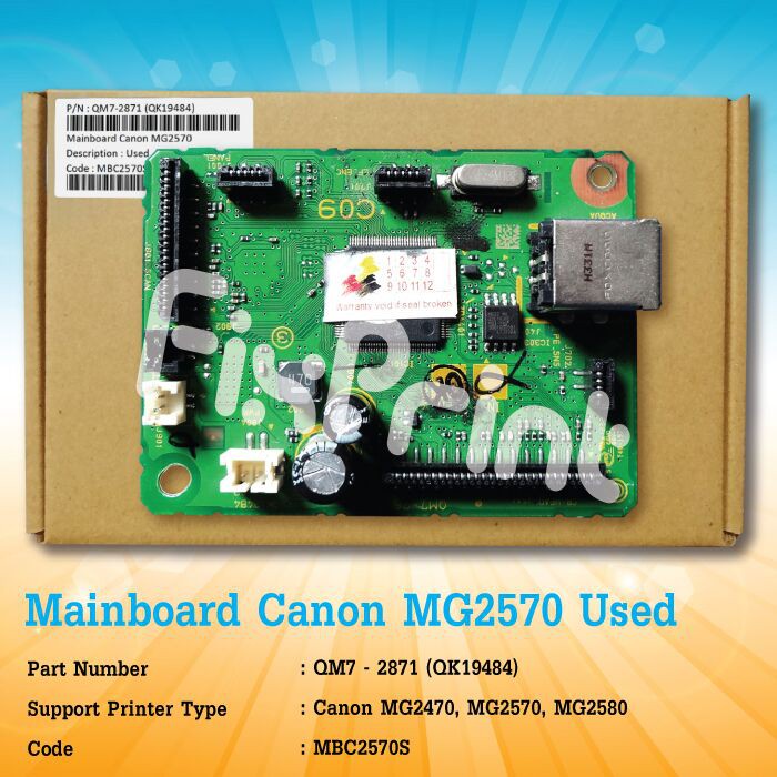 Canon MG2470 MG2570 MG2580 เมนบอร์ดเครื่องพิมพ์ MG2570 Logic Board MG2570 MG2577 MG2577s