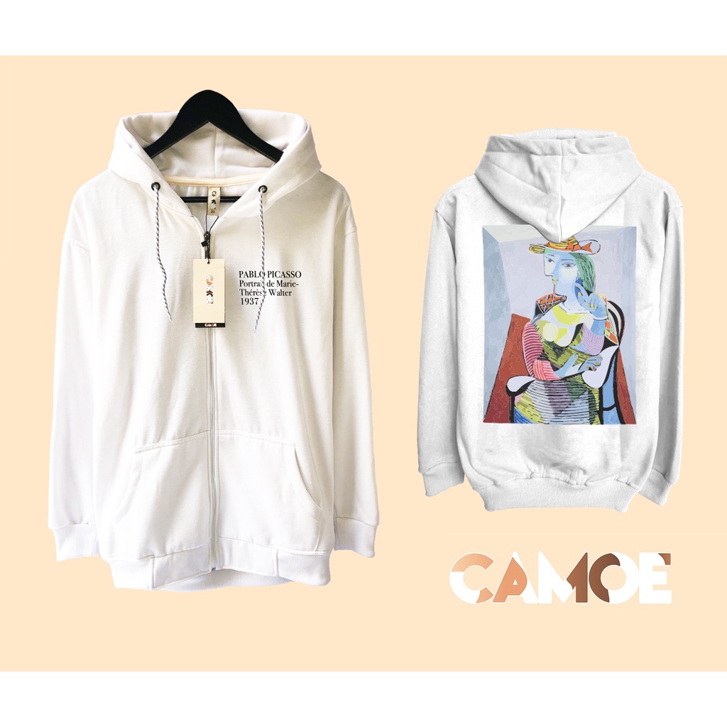 Pablo Picasso Portrait de Marie Uni Zipper เสื้อแจ็คเก็ตมีฮู้ด