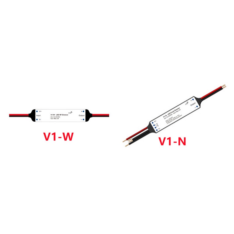 V1-W V1-N Rf 2.4G 1 ช่องแรงดันคงที่/สูงสุด 75W/Step-Less Dimming/รีโมทคอนโทรลไร้สายถึง