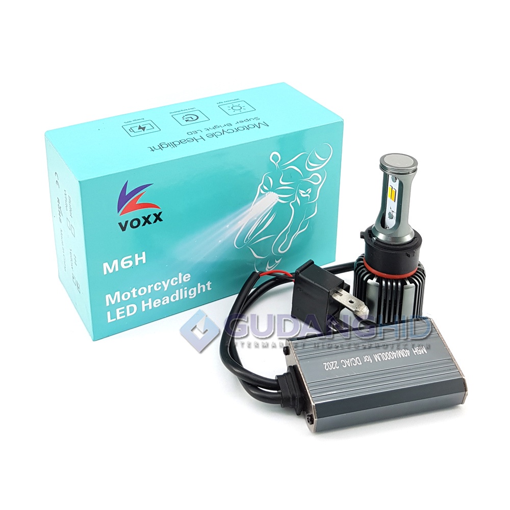 MATA ไฟ LED รถจักรยานยนต์ 2 ด้าน AC DC H6 H4 VOX LED M6H 40W 4000 Lumen