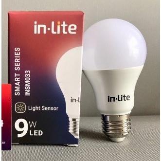 CAHAYA IN LITE INLITE LED BULB 9W 9 WATT LIGHT SENSOR LAMP INSM033