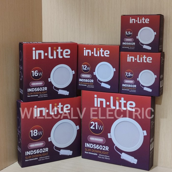 Inlite INDS602R 5.5W 7W 12W 16W 18W 21W ดาวน์ไลท์ led