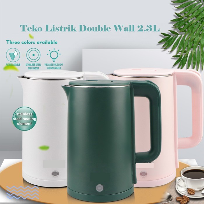 มาเลยรีบ 2L STAINLESS STEEL ELECTRIC KETTLE / 2L ELECTRIC WATER HEATER KETTLE