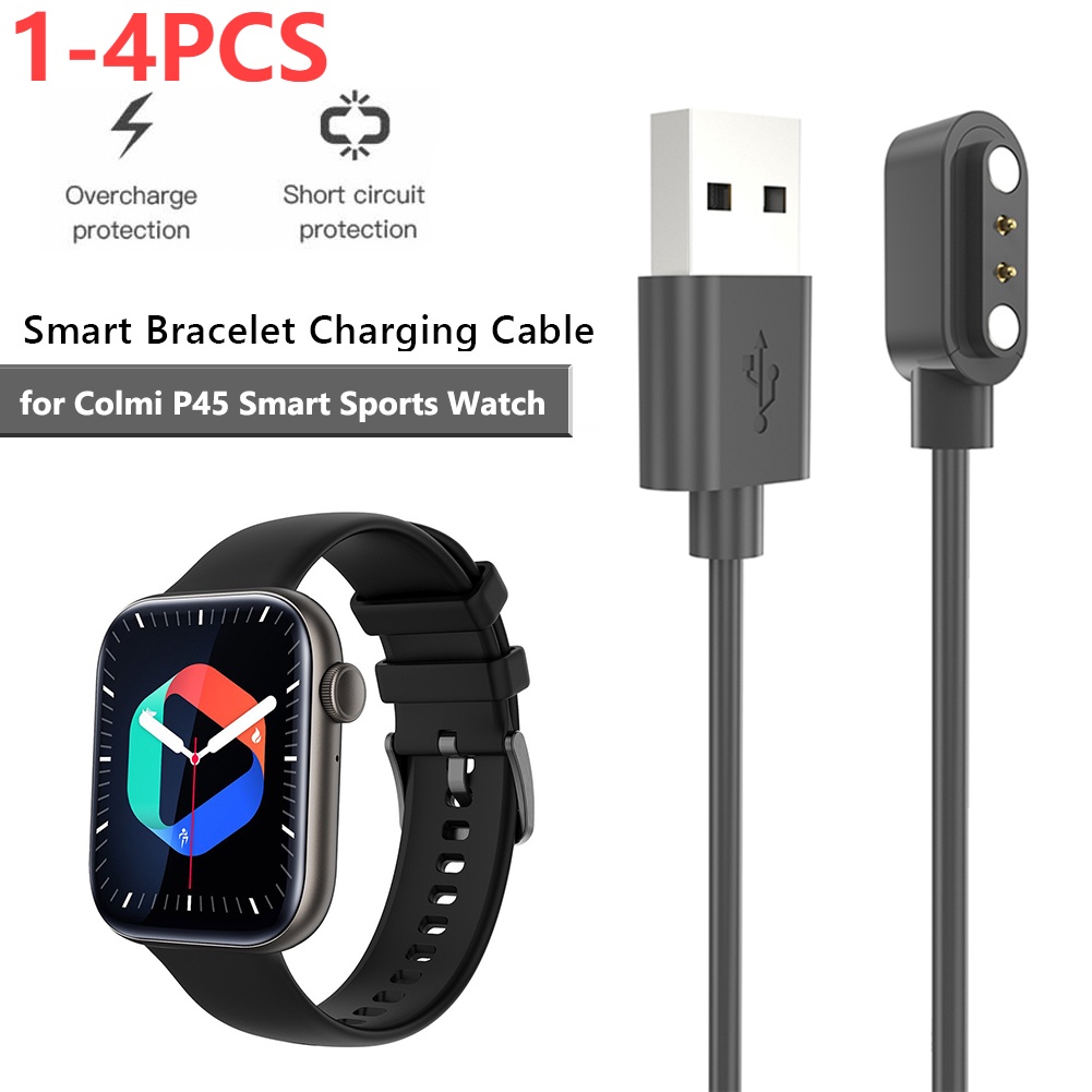 USB สมาร์ทวอท์ชสายชาร์จสําหรับ Colmi P45 นาฬิกาความปลอดภัยนาฬิกาข้อมือแม่เหล็กสายชาร์จสําหรับ Colmi 