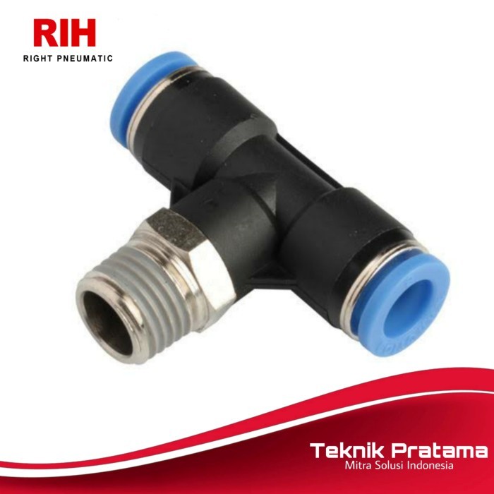 BESTSELLER!! LEFT RIGHT TEE FITTING TUBE 8 MM เกลียว 1/4" INCH (12mm) MPB 08-02