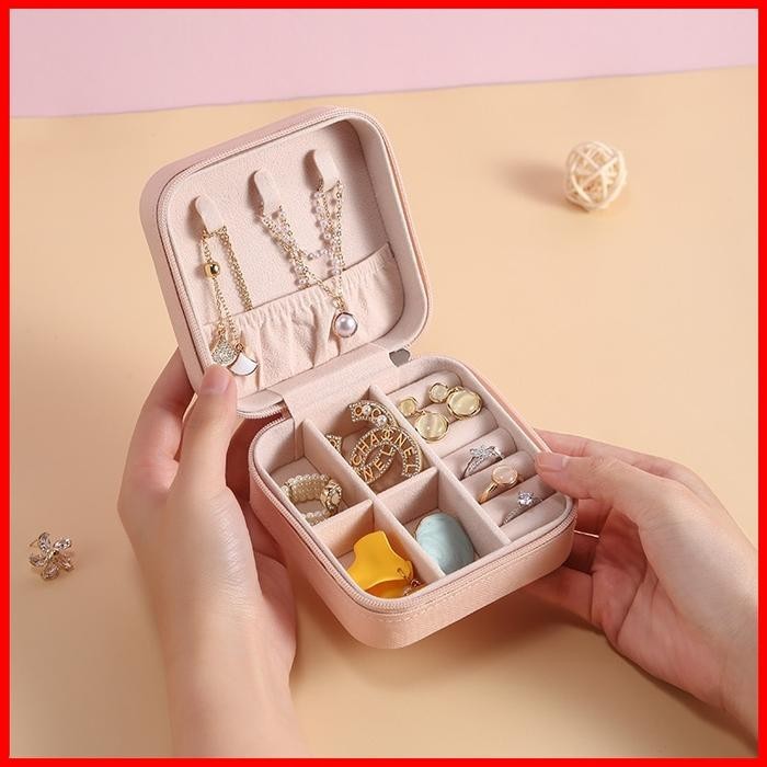 Ema.gemang ID HOME กล่องเก็บเครื่องประดับขนาดเล็กแบบพกพาสําหรับแหวนและต่างหู