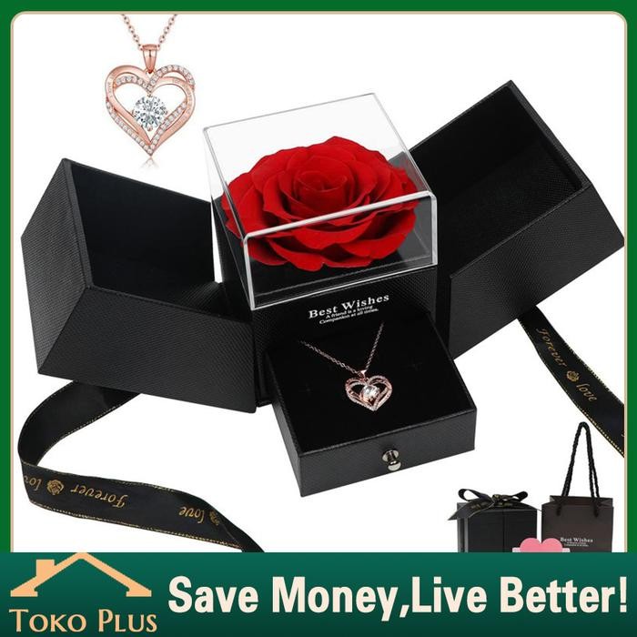 Ema.gemang Eternal Rose กล่องของขวัญ / กล่องเครื่องประดับ แหวนสร้อยคอของขวัญ