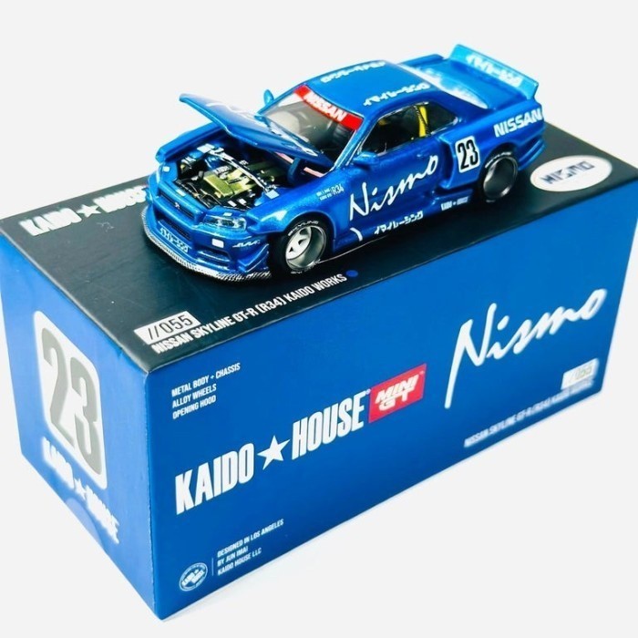 MINI GT NISSAN SKYLINE GT-R [R34] NISMO KAIDO HOUSE WORKS V3 READY