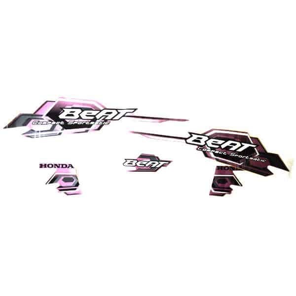 871X0KVY960ZE – STRIPE PINK L & R, BODY STICKER SET RIGHT LEFT PINK BEAT KARBU ORI AHM