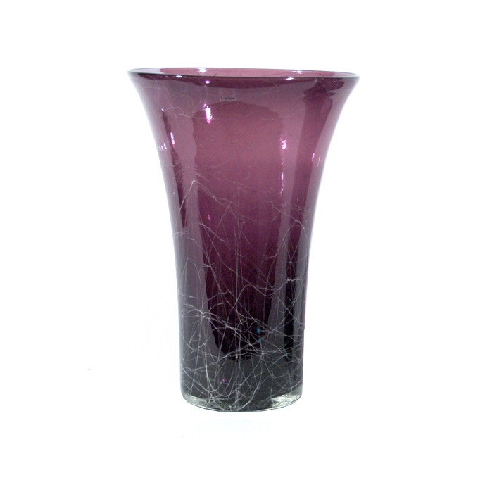 Finacel1 Interio แจกันดอกไม้แก้ว สีม่วง 8Ac003S