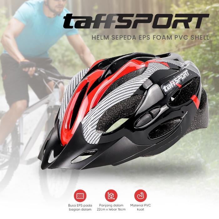 Taffisport Eps Foam Pvc Shell หมวกกันน็อคจักรยานจัดส่งฟรีส่วนลด