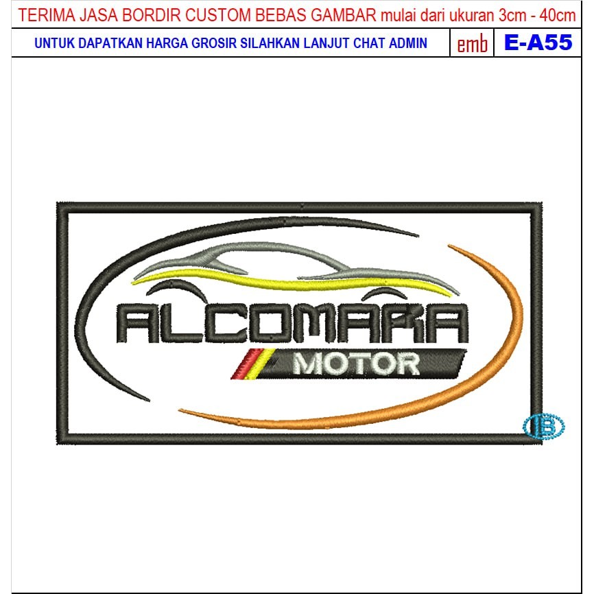 HD-89 ALCAMARA MOTOR 01 PATCH EMBROIDERED MOTORCYCLE/RACING LOGO
