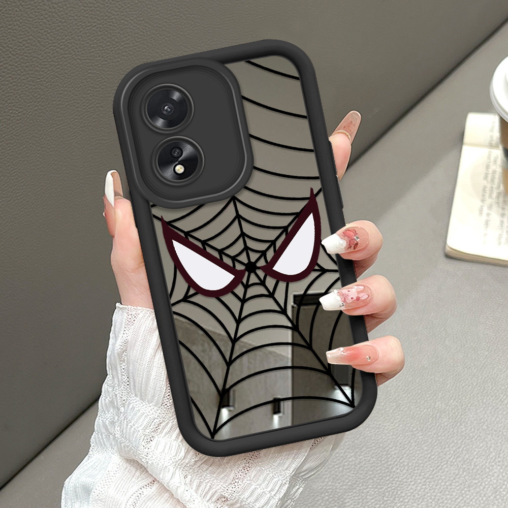 HP เข้ากันได้กับเคสโทรศัพท์ OPPO A38 A18 Mirror Softcase 8604 JZ