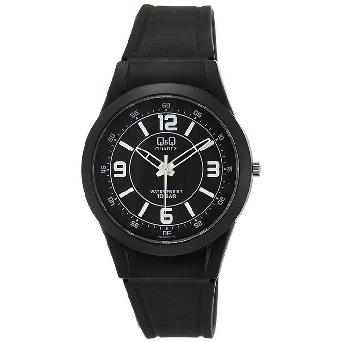 รับประกัน Q&Q QQ ANALOG UNISEX WATCH สีดํา VQ50J014Y ORIGINAL CODE 217
