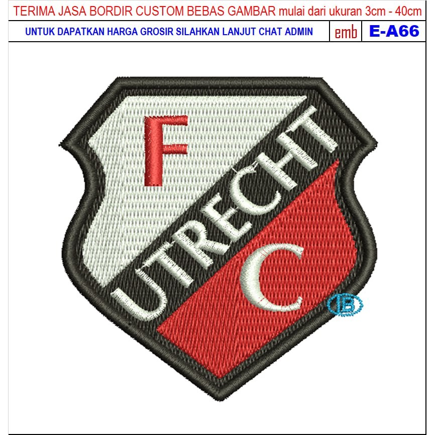 FC-56 UTRECT FOOTBALL/CLUB EMBROIDERY PATCH ACCESSORIES