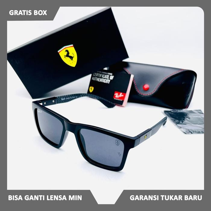 ใหม่ Sangglass Rayban006 Ferrari 8342 กล่องโพลาไรซ์ + Uv400 แว่นตาสําหรับบุรุษและสตรี