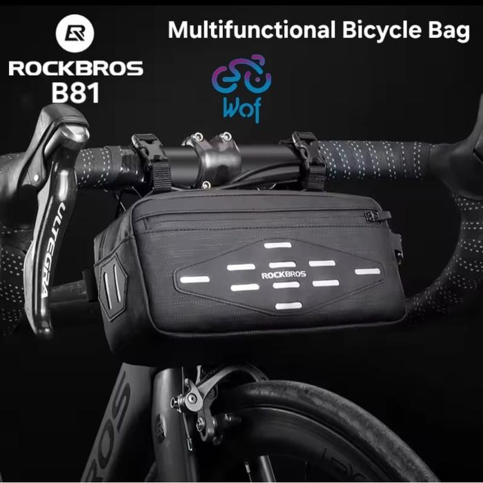 Pacific United - Rockbros Bike Front Bag Handlebar Water Repellent B81