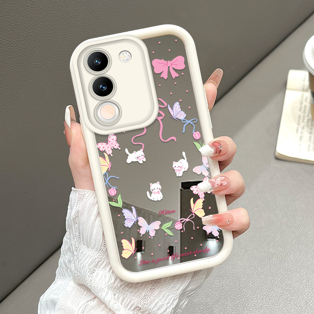 ปลอก Hp Untuk VIVO V29E 5G เคสโทรศัพท์ Softcase Kesing Soft Cassing Sofcase ปกสาวน่ารักรูปแบบ Cesing