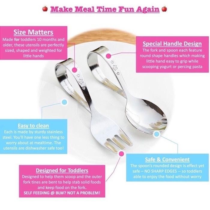 .!! GRIP TRAINING SPOON FORK MADE IN JAPAN KIDS SPOON FORK BLW TRAINER