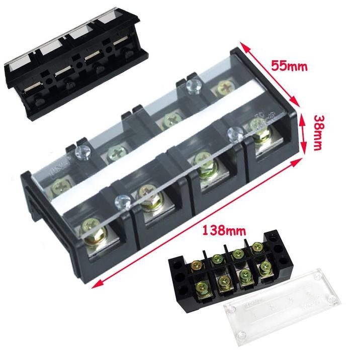 Terminal 4P 100A Terminal Block Terminal Block 4Pin 100A Tc-1004 4P100A