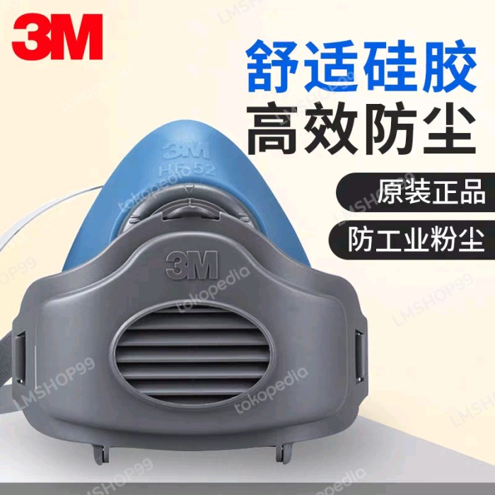 CRP - 3M HF-52 RESPIRATOR MASK + HALF MASK 3700 3M 2 IN 1