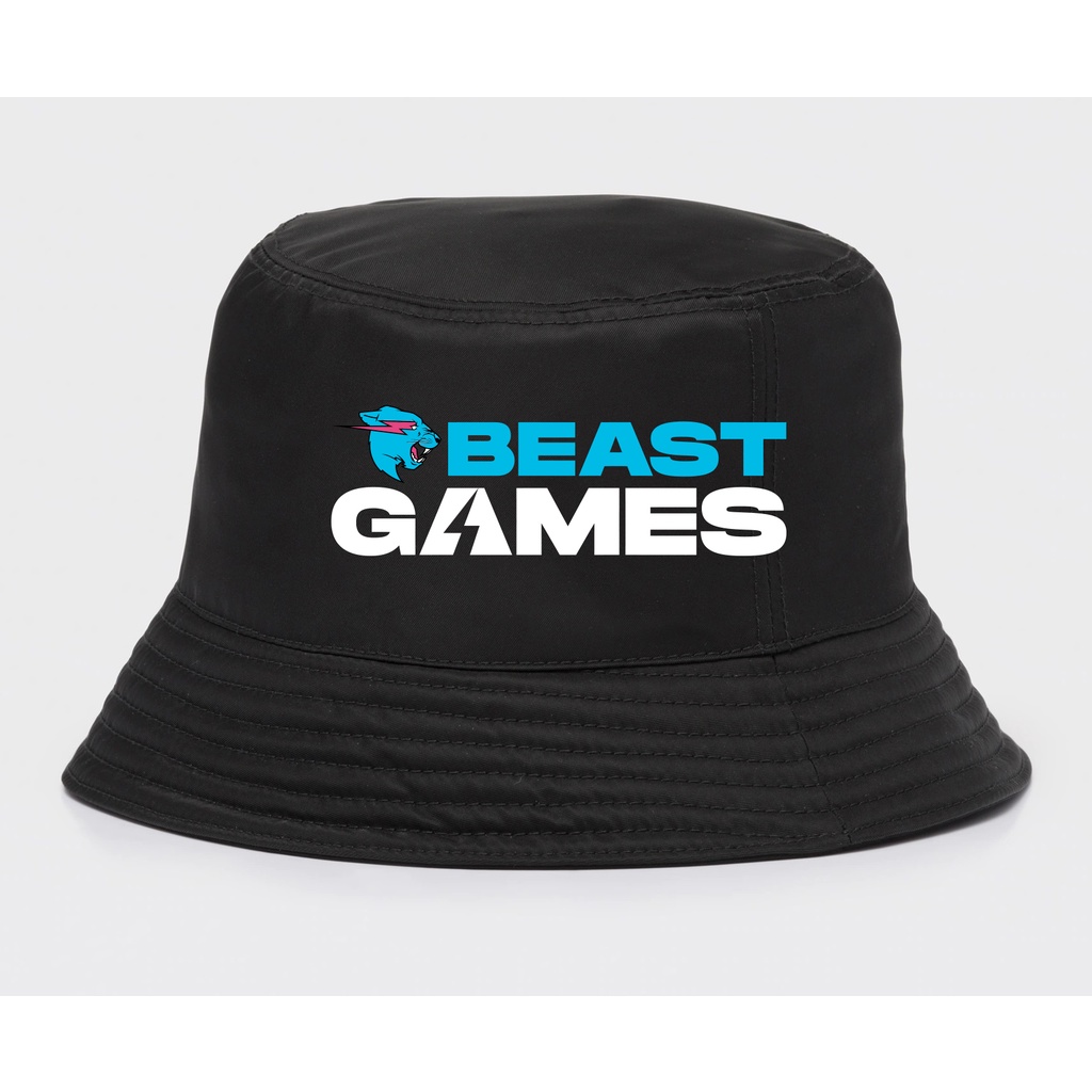 Mr Beast Beast Games โลโก้ Tee Bucket Hat