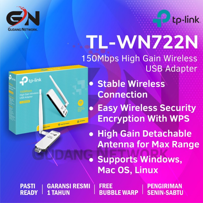 TP-Link TL-WN722N USB Wifi TPLINK / TP LINK TL WN722N /TL WN 722N
